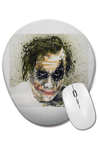 BASKI DÜNYASI Mouse Pad oval Joker 014 cu suport pentru încheietura mâinii