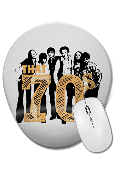 BASKI DÜNYASI Mouse Pad oval simplu cu suport pentru încheietura mâinii, în s...