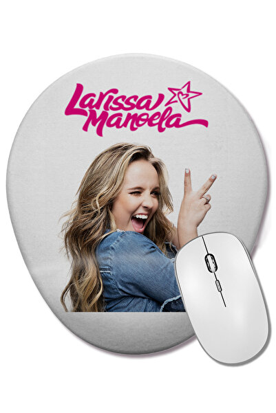 BASKI DÜNYASI Mouse Pad oval Larissa Manoela cu suport pentru încheietura mâinii