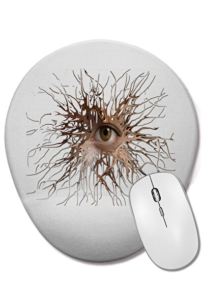 BASKI DÜNYASI Mouse Pad oval Visao cu suport pentru încheietura mâinii