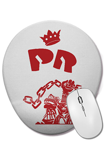 BASKI DÜNYASI Патрисио Рей 2 Овална подложка за мишка с опора за китката