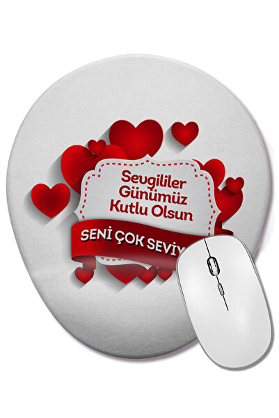 BASKI DÜNYASI Δώρο για την Ημέρα του Αγίου Βαλεντίνου 031 Οβάλ ποντίκι με υπο...