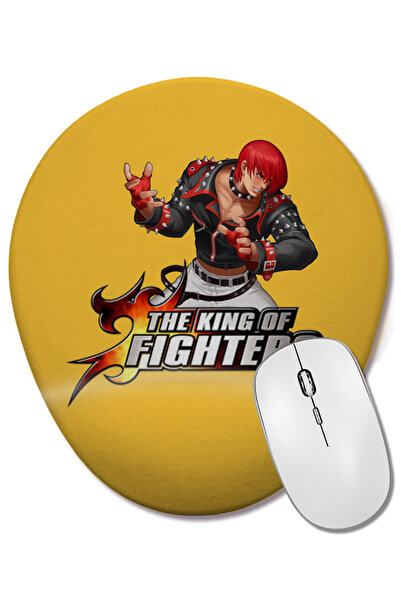 BASKI DÜNYASI Mouse Pad oval King Of Fighters cu suport pentru încheietura mâinii