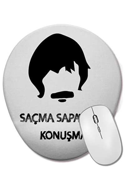 BASKI DÜNYASI Mouse Pad oval Behzat Ç cu suport pentru încheietura mâinii