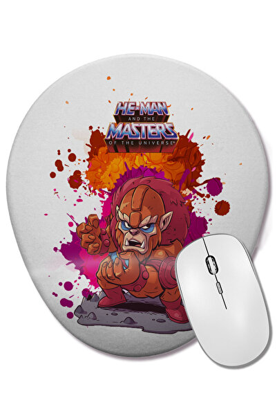 BASKI DÜNYASI Mouse Pad oval Heman And The Masters Bestman cu suport pentru î...