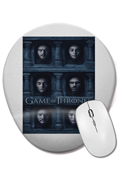 BASKI DÜNYASI Mouse Pad oval Game Of Thrones cu suport pentru încheietura mâinii