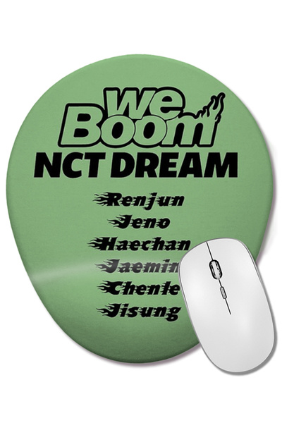 BASKI DÜNYASI Mouse Pad oval Nct Dream We Boom 04 cu suport pentru încheietur...