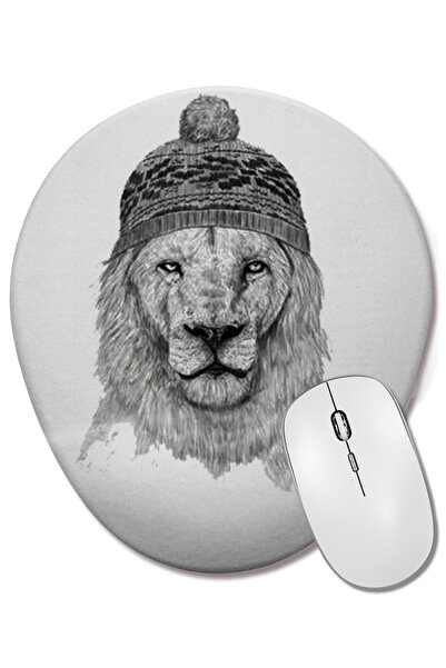 BASKI DÜNYASI Mouse Pad oval Toca Do Leao cu suport pentru încheietura mâinii