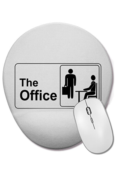 BASKI DÜNYASI Οβάλ ποντίκι με υποστήριξη καρπού με λογότυπο The Office