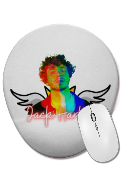BASKI DÜNYASI Jack Harlow GIFT ART Mouse Pad oval cu suport pentru încheietura mâinii
