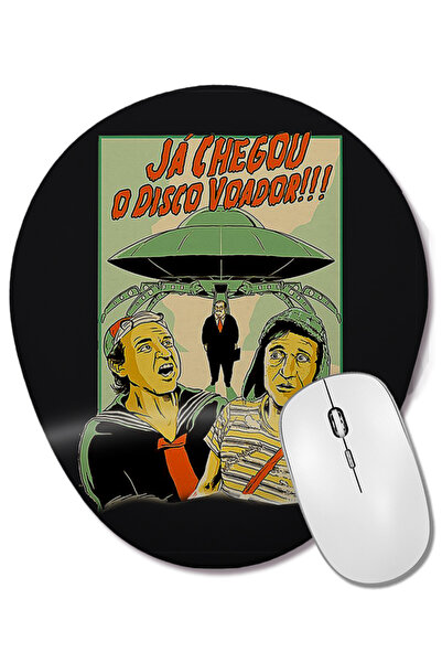 BASKI DÜNYASI Ключове Пристигна летящата чиния Bilek Destekli Oval Mouse Pad