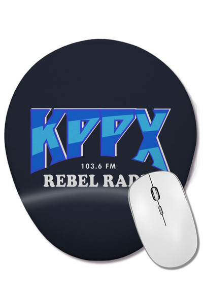 BASKI DÜNYASI Mouse Pad oval KPPX Rebel Radio Airheads cu suport pentru înche...