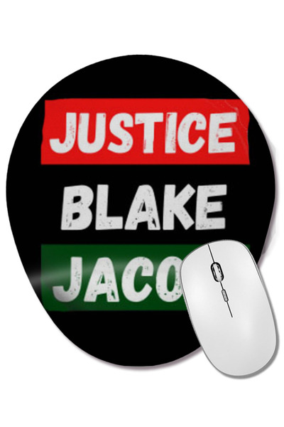 BASKI DÜNYASI Justice For Jacob Blake 2022 Black Lives Matter Mouse Pad oval ...