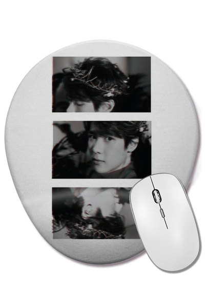 BASKI DÜNYASI Mouse Pad oval NCT 2020 cu suport pentru încheietura mâinii