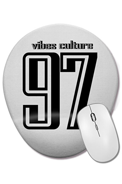 BASKI DÜNYASI 97 Culture Mouse Pad oval cu suport pentru încheietura mâinii