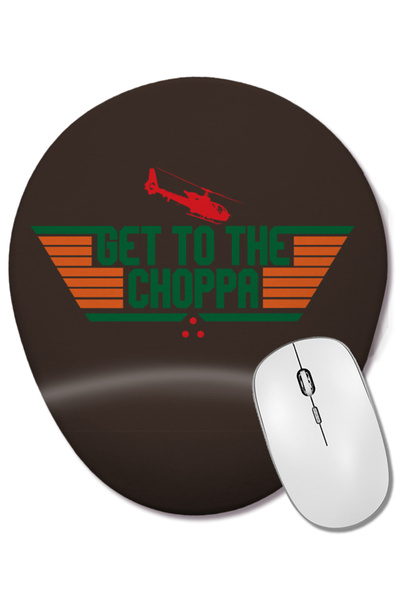 BASKI DÜNYASI Mouse Pad oval cu suport pentru încheietura mâinii Get To The Choppa