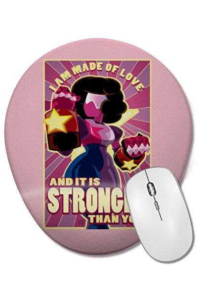 BASKI DÜNYASI Οβάλ ποντίκι με υποστήριξη καρπού Garnet Gem Made Of Love