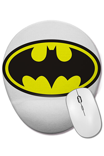 BASKI DÜNYASI Οβάλ επιφάνεια ποντικιού με λογότυπο Batman και στήριγμα καρπού