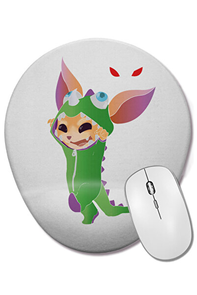 BASKI DÜNYASI Mouse Pad oval Gnarzinho cu suport pentru încheietura mâinii