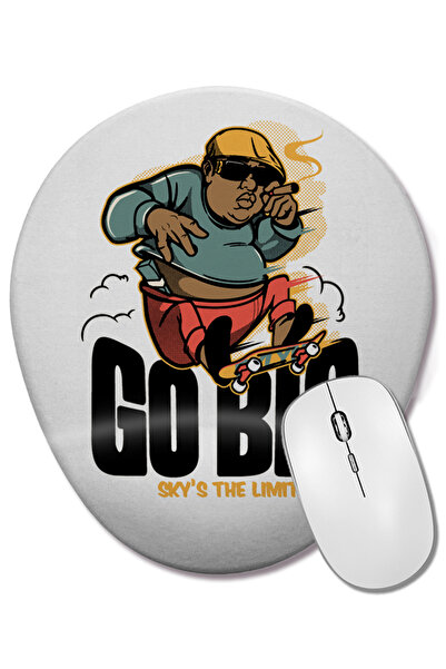 BASKI DÜNYASI Mouse Pad oval Go Big cu suport pentru încheietura mâinii