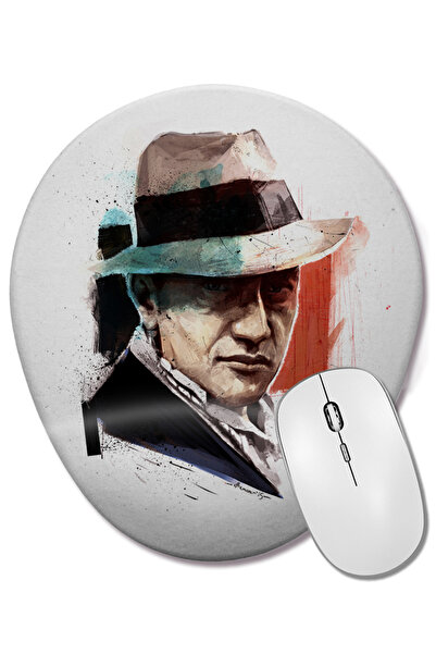 BASKI DÜNYASI Mouse Pad oval Behance cu suport pentru încheietura mâinii