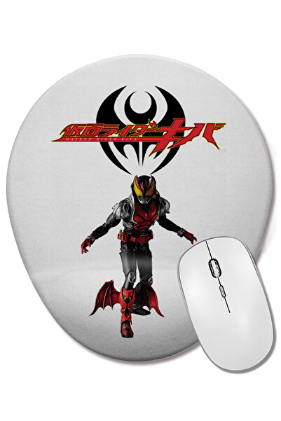 BASKI DÜNYASI Mouse Pad oval Kamen Rider Kiva cu suport pentru încheietura mâ...