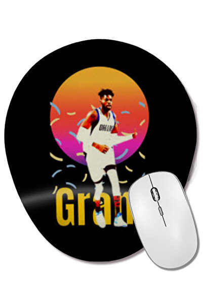 BASKI DÜNYASI Mouse Pad oval în stil retro Rainbow Jefferson cu suport pentru încheietura mâinii
