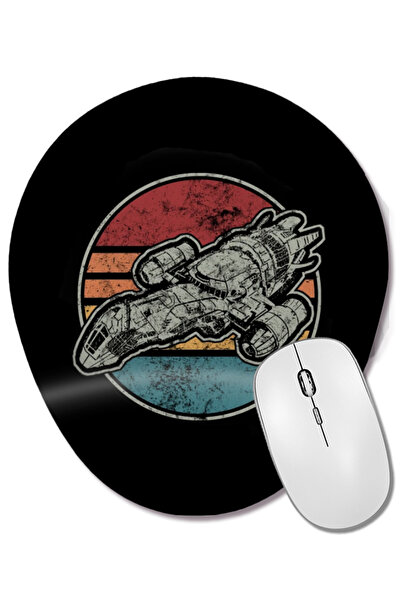 BASKI DÜNYASI Mouse Pad oval Vintage Serenity cu suport pentru încheietura mâ...