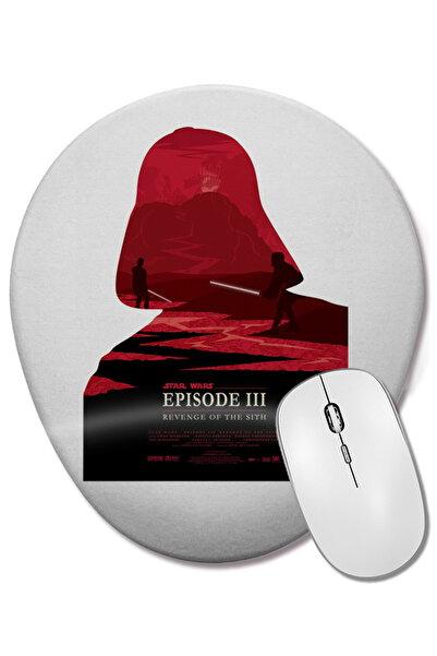 BASKI DÜNYASI Star Wars, Revenge of Sith Mouse Pad oval cu suport pentru înch...