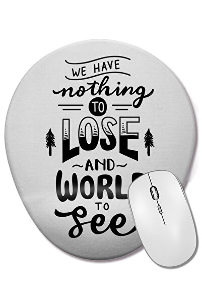 BASKI DÜNYASI Mouse Pad oval Aventura cu suport pentru încheietura mâinii