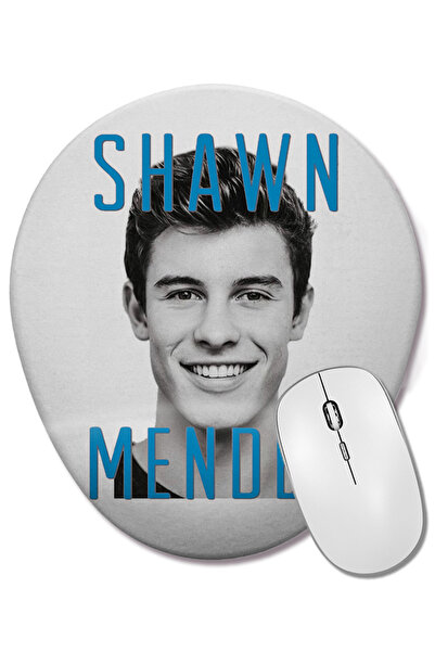 BASKI DÜNYASI Mouse Pad oval Shawn Mendes cu suport pentru încheietura mâinii
