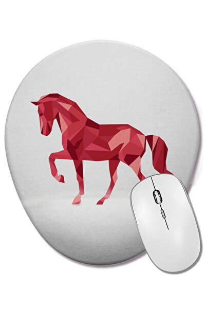 BASKI DÜNYASI Геометрична подложка за мишка с формата на кон, поддържаща китката