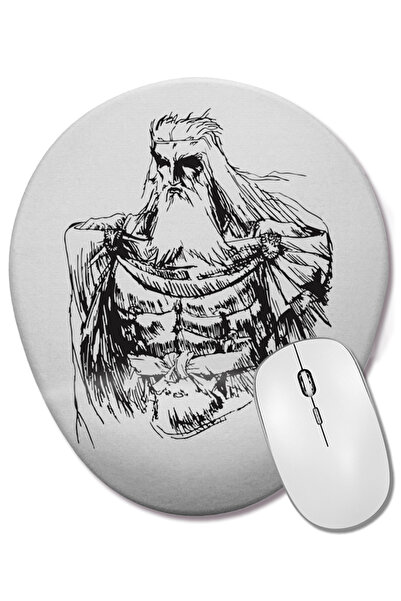 BASKI DÜNYASI Mouse Pad oval cu suport pentru încheietura mâinii Brujah