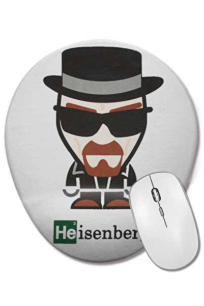 BASKI DÜNYASI Mouse Pad oval Heisenberg Breaking Bad cu suport pentru încheie...