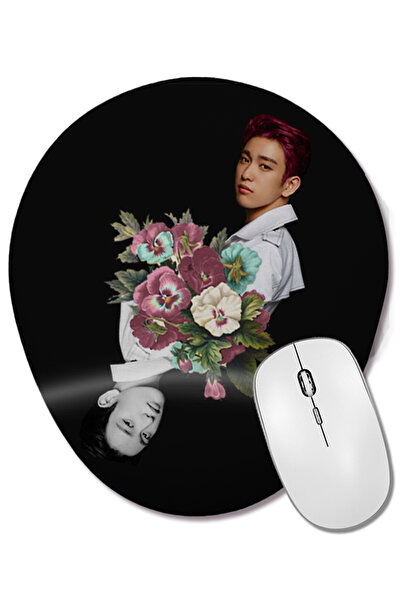 BASKI DÜNYASI Mouse Pad oval Got7 Jinyoung cu suport pentru încheietura mâinii