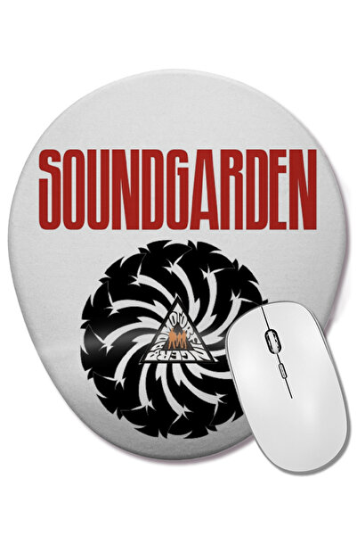 BASKI DÜNYASI Soundgarden 01 Mouse Pad oval cu suport pentru încheietura mâinii