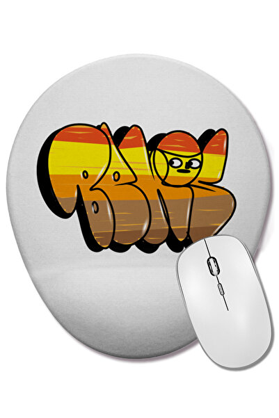 BASKI DÜNYASI Bekos Arte Urbana Throw Up Mouse Pad oval cu suport pentru înch...