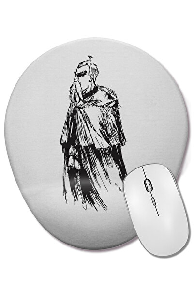 BASKI DÜNYASI Mouse Pad oval Tremere cu suport pentru încheietura mâinii