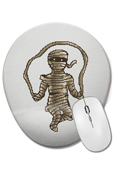 BASKI DÜNYASI Mouse Pad oval cu suport pentru încheietura mâinii, cu artă pix...