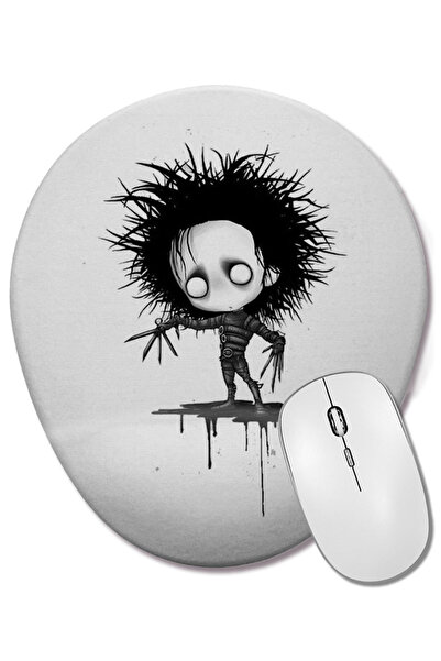 BASKI DÜNYASI Desenho Mouse Pad oval cu suport pentru încheietura mâinii