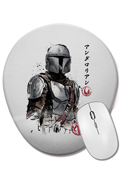 BASKI DÜNYASI Οβάλ ποντίκι με υποστήριξη καρπού Clan Of Two The Mandalorian