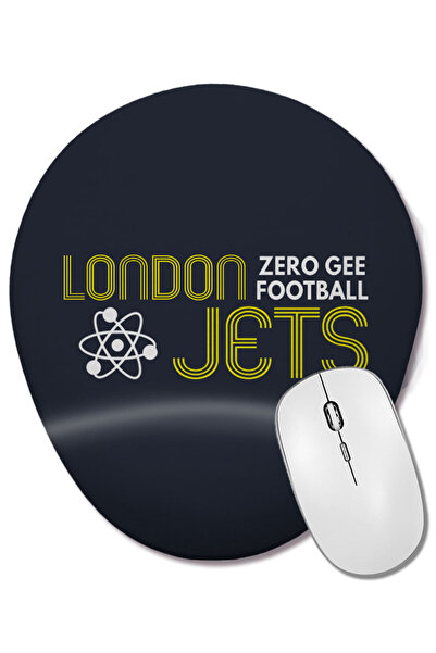 BASKI DÜNYASI London Jets Zero Gravity Football Red Dwarf Mouse Pad oval cu s...