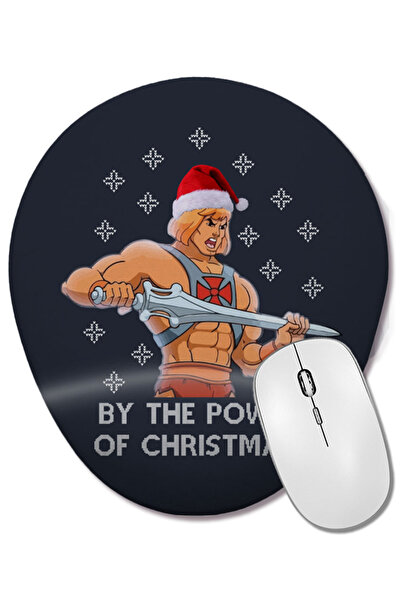BASKI DÜNYASI He Man By The Power Of Christmas Чаша Bilek Destekli Oval Mouse...