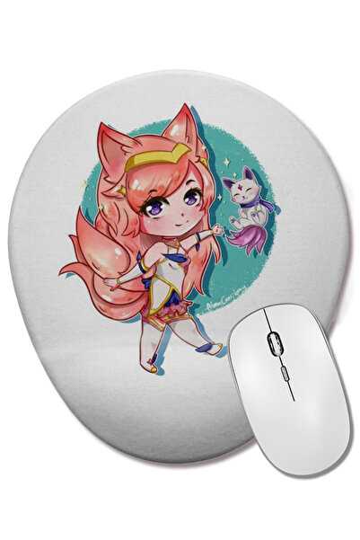 BASKI DÜNYASI Star Guardian 06 Bilek поддържана овална подложка за мишка