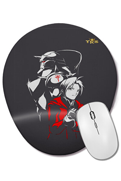BASKI DÜNYASI Mouse Pad oval Feminina cu suport complet pentru încheietura mâ...