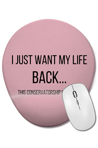 BASKI DÜNYASI I Love My Girlfriend GIFT 2022 Οβάλ ποντίκι με υποστήριξη καρπού