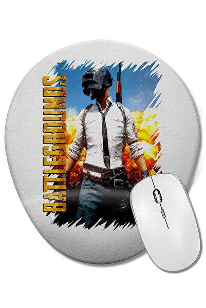 BASKI DÜNYASI Mouse Pad oval pentru jocuri Battlegrounds Pubg cu suport pentr...