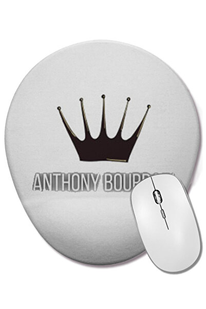 BASKI DÜNYASI Anthony Bourdain Quotes Mouse Pad oval cu suport pentru încheie...