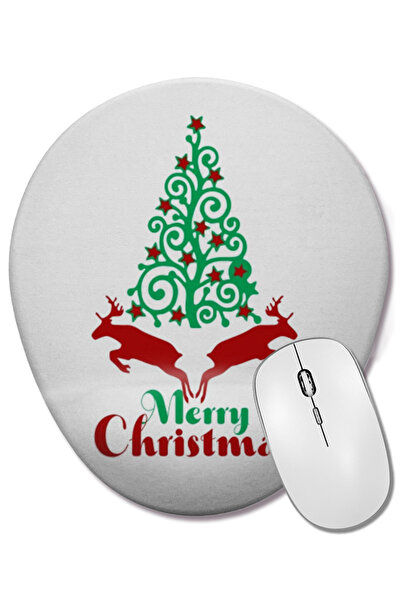 BASKI DÜNYASI Anul Nou Concept de Anul Nou Merry Christmas 01 Mouse Pad oval ...