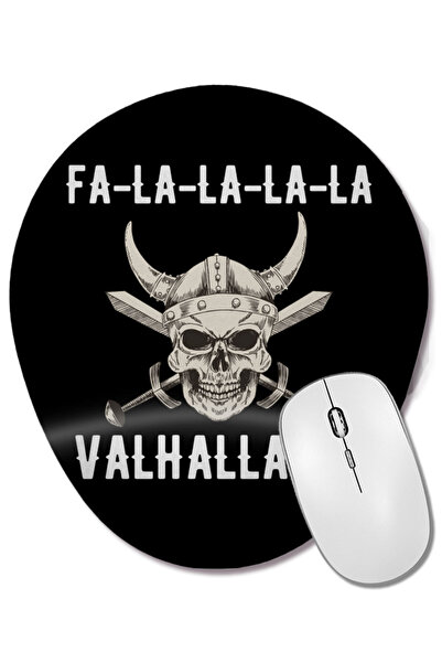 BASKI DÜNYASI Fa La La La Valhalla La Viking Mouse Pad oval cu suport pentru ...